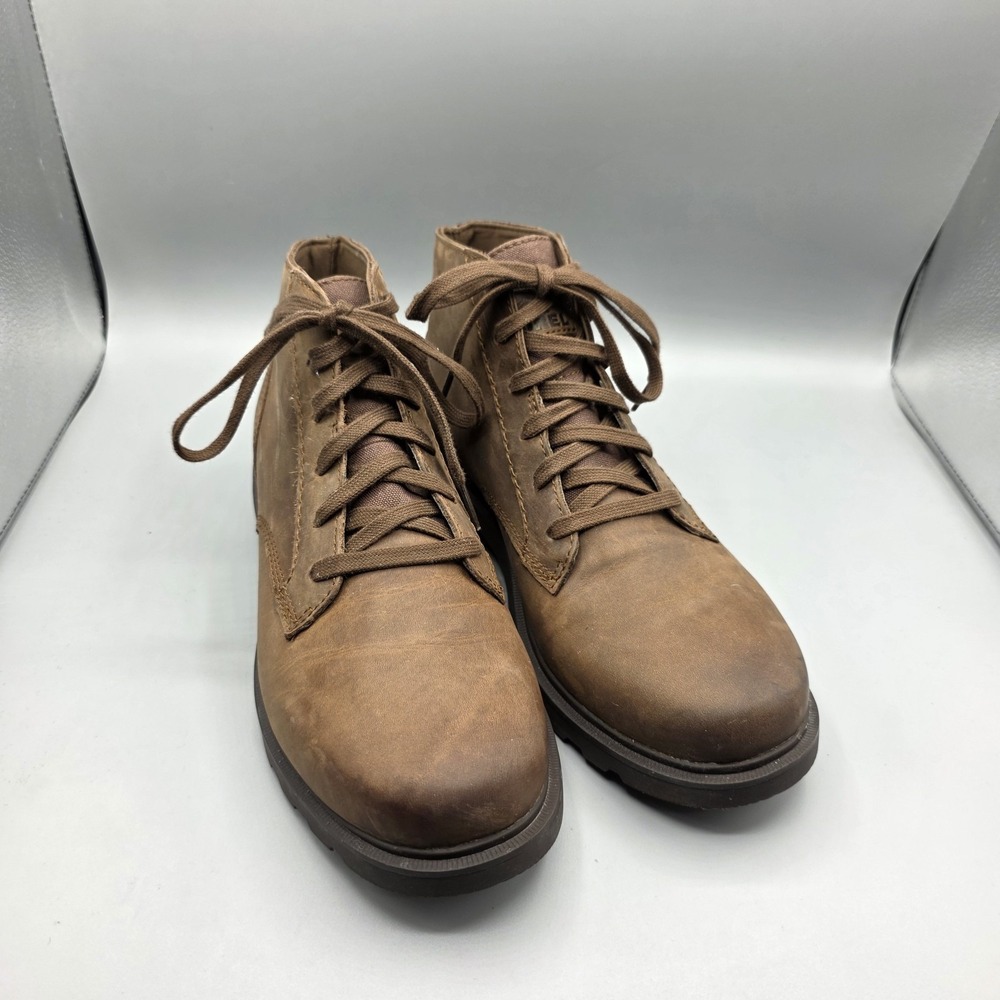Sorel Madson Chukka Boots Mens 8 Brown Leather Comfort Waterproof Lace Up